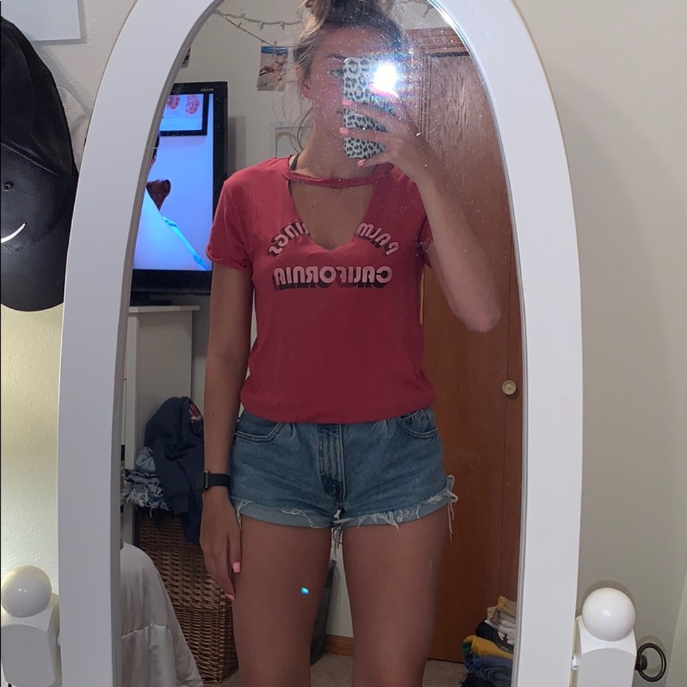 American eagle cut out T-shirt